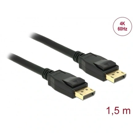 DELOCK DisplayPort 2.0 kábel 10K 60Hz 54Gbps 3m