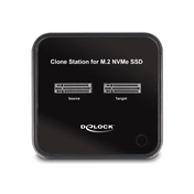 DELOCK Dokkolóállomás 2db. M.2 NVMe PCIe SSD-hez klón funkcióval