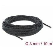 DELOCK Fonott kábelharisnya nyújtható 10 m x 3 mm fekete (3 év)