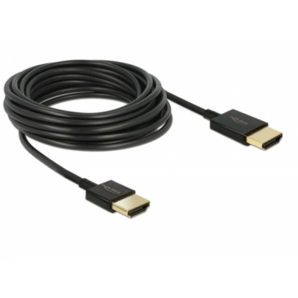 DELOCK HDMI-kábel Ethernettel - HDMI-A > HDMI-A, 3D 4k 4,5m aktív vékony prémium (84775) DELOCK HDMI-kábel Ethernettel - HDMI-A > HDMI-A, 3D 4k 4,5m aktív vékony prémium (84775)