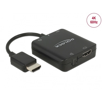 DELOCK HDMI Audio Extraktor 4k 60Hz kompakt