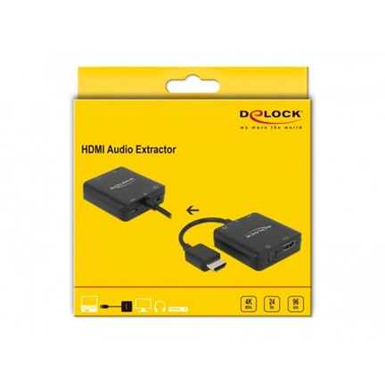 DELOCK HDMI Audio Extraktor 4k 60Hz kompakt