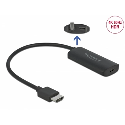 DELOCK HDMI apa / USB-C (DP Alt Mode) anya 4K 60Hz