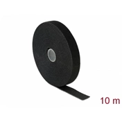 DELOCK Hurkolható rögzítők 10m x 20mm tekercs, fekete