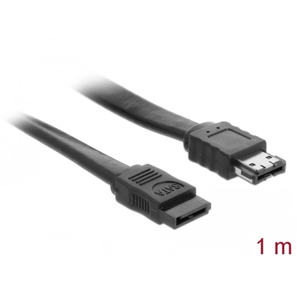 DELOCK Kábel SATA 3 Gb/s hüvely > eSATA hüvely 1 m fekete