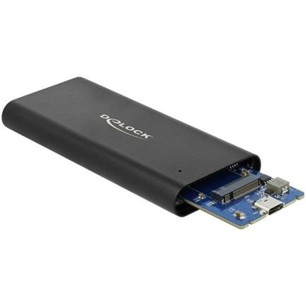 DELOCK M.2 NVMe PCIe SSD-hez kapcsolódó külső memória ház USB Type-C™ anya