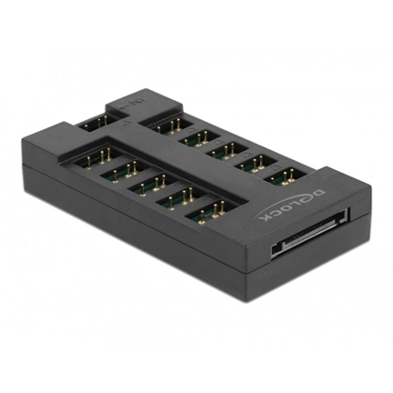 DELOCK RGB Hub 10 porttal ARGB LED-ekhez