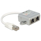 DELOCK RJ45 Port Doubler 1 x RJ45 plug -> 2 x RJ45 jacks (2 x Ethernet)