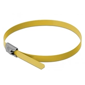 DELOCK Rozsdamentes Acél Kábelkötegek (200x4,6mm) 10db sárga