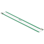 DELOCK Rozsdamentes Acél Kábelkötegek (200x4,6mm) 10db zöld