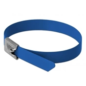 DELOCK Rozsdamentes Acél Kábelkötegek (400x7,9mm) 10db kék