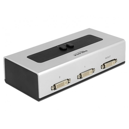 DELOCK Switch DVI 2 port manual bidirectional