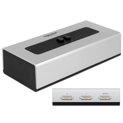 DELOCK Switch DVI 2 port manual bidirectional
