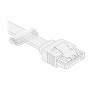 DELOCK Természetes színű öntapadós kábeltartó zárócsattal 10 db.