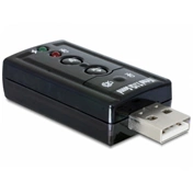 DELOCK USB 2.0 Hangkártya Virtual 7.1 - 24bit/96kHz S/PDIF