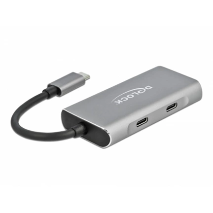 DELOCK USB 3.2 Gen 2 hub 2x Type-A + 2x Type-C