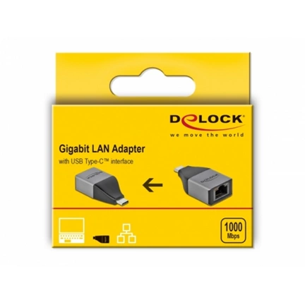 DELOCK USB Type-C - Gigabit LAN Adapter