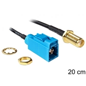 DELOCK antennakábel FAKRA Z jack > SMA jack bulkhead RG-174 20cm