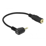 DELOCK audio kábel Stereo jack 2.5 mm 3 pin male > Stereo jack 3.5 mm 4 pin female angled (65674)
