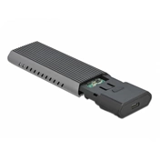 DELOCK külső ház M.2 NVMe PCIe vagy SATA SSD-hez USB 3.2 Gen 2 Type-C 10Gb/s szerszám nélküli DELOCK külső ház M.2 NVMe PCIe vagy SATA SSD-hez USB 3.2 Gen 2 Type-C 10Gb/s szerszám nélküli