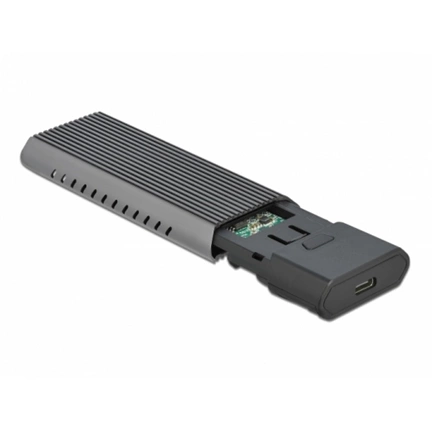 DELOCK külső ház M.2 NVMe PCIe vagy SATA SSD-hez USB 3.2 Gen 2 Type-C 10Gb/s szerszám nélküli DELOCK külső ház M.2 NVMe PCIe vagy SATA SSD-hez USB 3.2 Gen 2 Type-C 10Gb/s szerszám nélküli