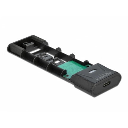 DELOCK külső ház M.2 NVMe PCIe vagy SATA SSD-hez USB 3.2 Gen 2 Type-C 10Gb/s szerszám nélküli DELOCK külső ház M.2 NVMe PCIe vagy SATA SSD-hez USB 3.2 Gen 2 Type-C 10Gb/s szerszám nélküli
