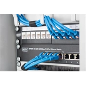 DIGITUS 10" 6U 330x312x300mm üvegajtós szürke fali rack szekrény