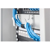 DIGITUS 10" 6U 330x312x300mm üvegajtós szürke fali rack szekrény