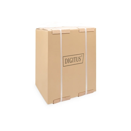 DIGITUS 10" 9U 464x312x300mm üvegajtós szürke fali rack szekrény
