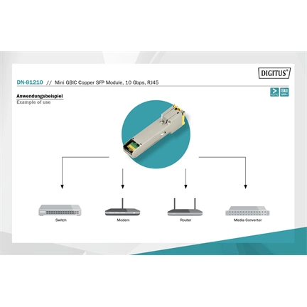 DIGITUS 10 Gbps RJ45 SFP Modul