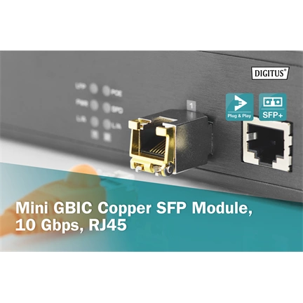 DIGITUS 10 Gbps RJ45 SFP Modul