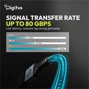 DIGITUS 16K UHD 80G 240Hz aranyozott 2.1 DisplayPort kábel 2m