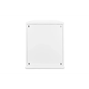 DIGITUS 19" 12U 595x540x400mm lapraszerelt üvegajtós szürke fali rack szekrény
