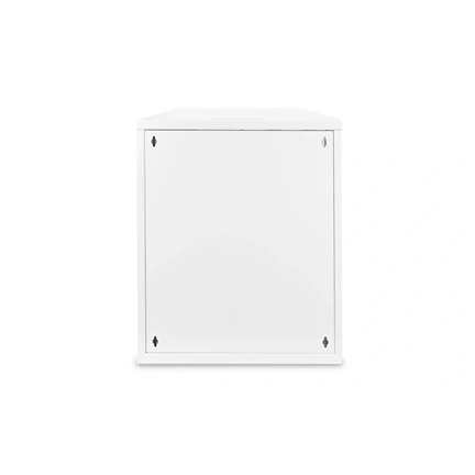 DIGITUS 19" 12U 595x540x400mm lapraszerelt üvegajtós szürke fali rack szekrény