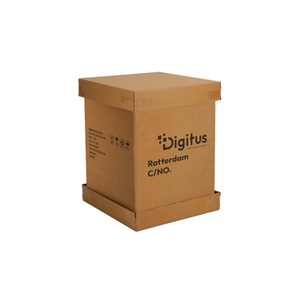 DIGITUS 19" 12U 713x600x450mm IP55 kültéri szürke fali rack szekrény