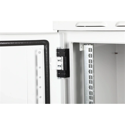 DIGITUS 19" 12U 713x600x600mm IP55 kültéri szürke fali rack szekrény