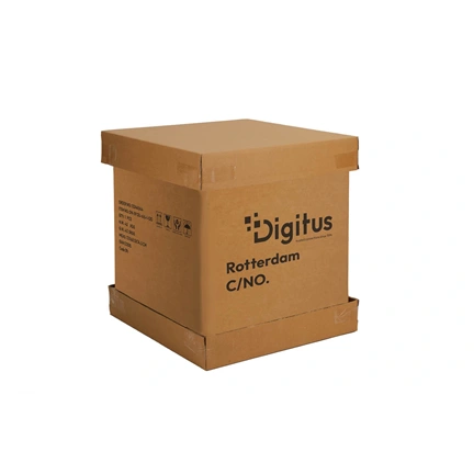 DIGITUS 19" 12U 713x600x600mm IP55 kültéri szürke fali rack szekrény