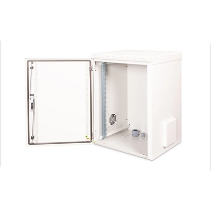 DIGITUS 19" 16U 891x600x600mm IP55 kültéri szürke fali rack szekrény