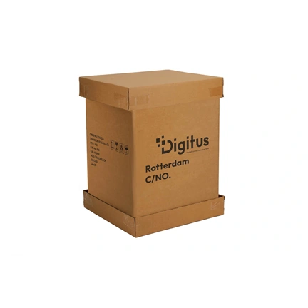 DIGITUS 19" 16U 891x600x600mm IP55 kültéri szürke fali rack szekrény