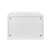 DIGITUS 19" 7U 370x540x400mm lapraszerelt üvegajtós szürke fali rack szekrény