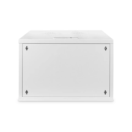 DIGITUS 19" 7U 370x540x400mm lapraszerelt üvegajtós szürke fali rack szekrény