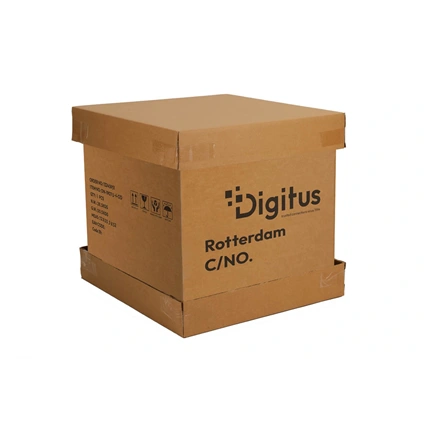DIGITUS 19" 7U 490x600x450mm IP55 kültéri szürke fali rack szekrény