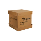 DIGITUS 19" 7U 490x600x600mm IP55 kültéri szürke fali rack szekrény