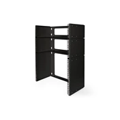 DIGITUS 19" 8U 372x505x250mm nyitott fekete fali patch konzol