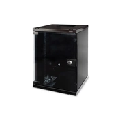 DIGITUS 19" 9U 464x312x300mm üvegajtós fekete fali rack szekrény