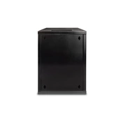 DIGITUS 19" 9U 464x312x300mm üvegajtós fekete fali rack szekrény