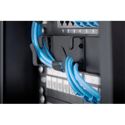 DIGITUS 19" 9U 464x312x300mm üvegajtós fekete fali rack szekrény