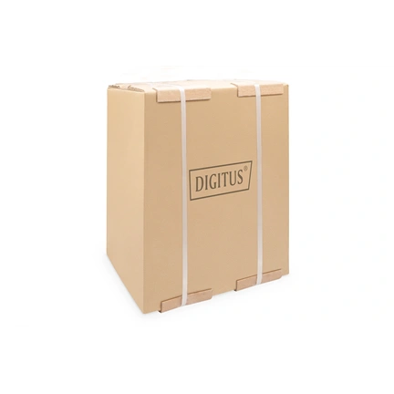DIGITUS 19" 9U 464x312x300mm üvegajtós fekete fali rack szekrény