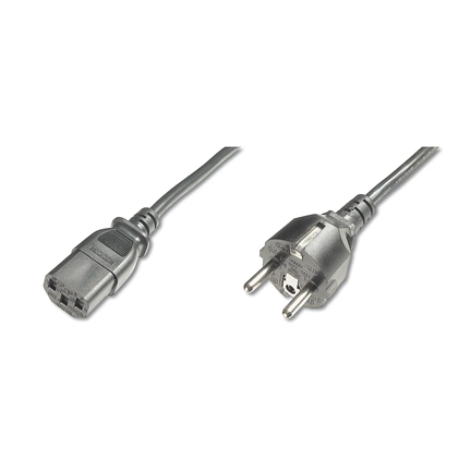 DIGITUS 250V 10A IEC C13 csatlakozó CEE 7/7 schuko dugó 1,2m tápkábel