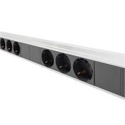 DIGITUS A-19-STRIP42-1 0U PDU 230V 16A 14xCEE 7/3 aljzat CEE7/7 csatlakozó megszakítóval 2M elosztósor